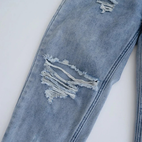 One by One Teaspoon Blue  Awesome Baggies Distressed Straight Jeans Size 29 - Picture 9 of 14